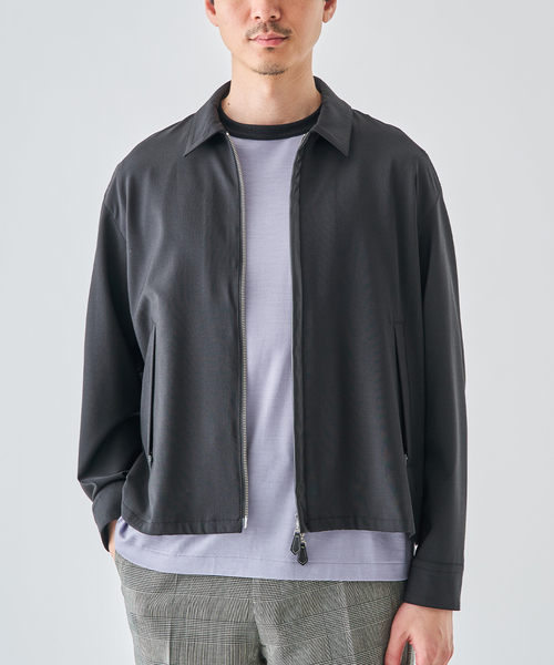 EDIFICE（エディフィス） コート ジャケット LEATHER-TRIMMED シャツ