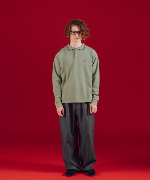 「MUHET」 スラックス X-LARGE チャコールグレー レディース_画像2