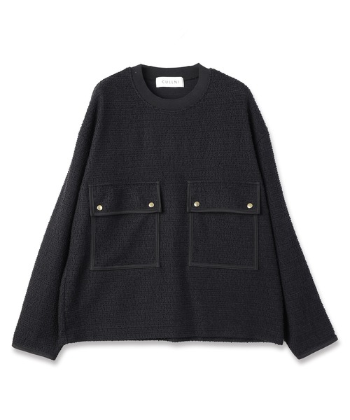 「CULLNI」 長袖Tシャツ 1 ブラック メンズ_画像4