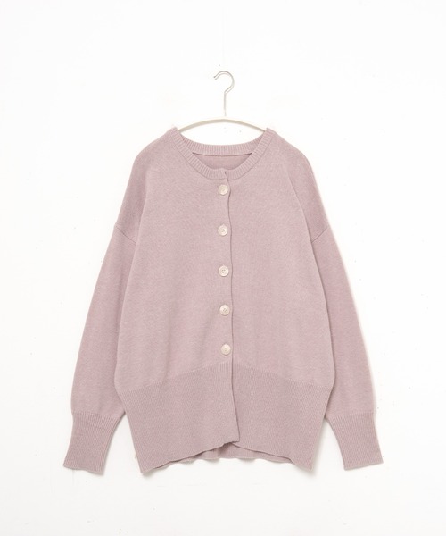 「for/c」 ニットカーディガン M ライトグリーン レディース_画像2