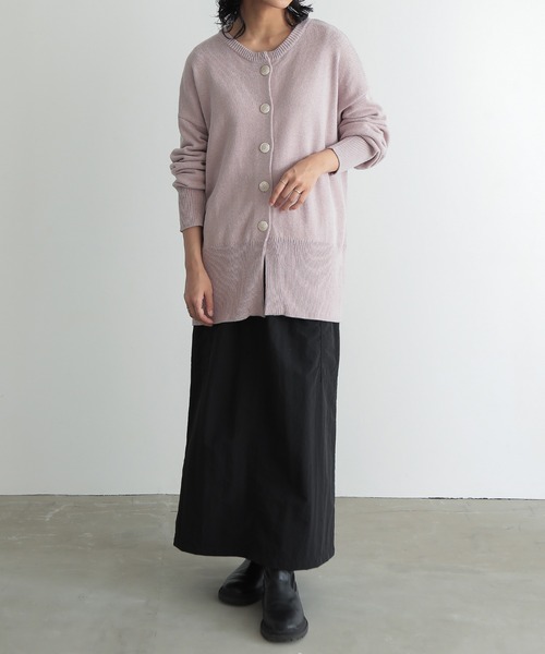 「for/c」 ニットカーディガン M ライトグリーン レディース_画像3