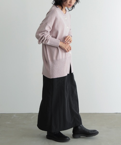 「for/c」 ニットカーディガン M ライトグリーン レディース_画像5