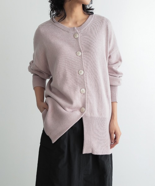 「for/c」 ニットカーディガン M ライトグリーン レディース_画像6