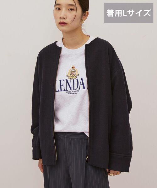 「AMERICAN HOLIC」 ブルゾン L ネイビー レディース_画像2