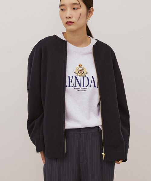 「AMERICAN HOLIC」 ブルゾン L ネイビー レディース_画像3