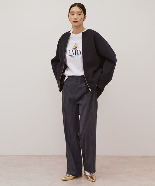 「AMERICAN HOLIC」 ブルゾン L ネイビー レディース_画像8