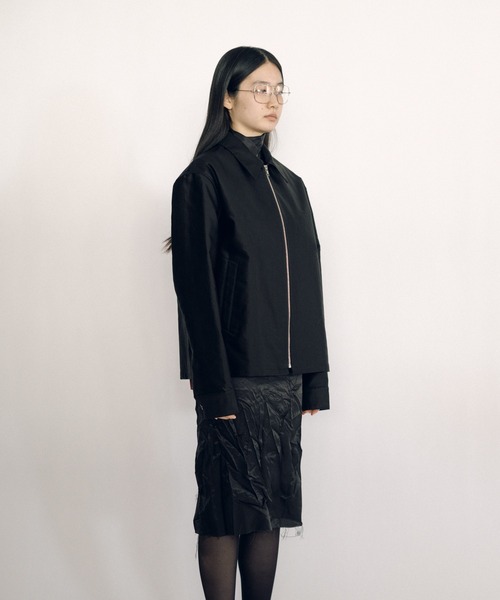 ブルゾン アウター Zip-up Blouson (camisole lining) レディース メンズの画像