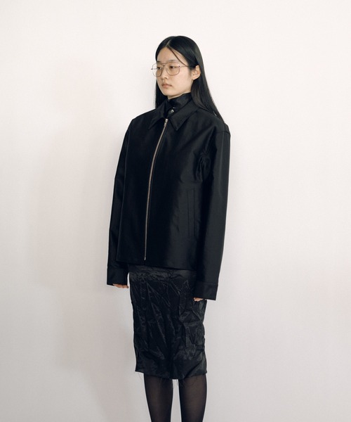 ブルゾン アウター Zip-up Blouson (camisole lining) レディース
