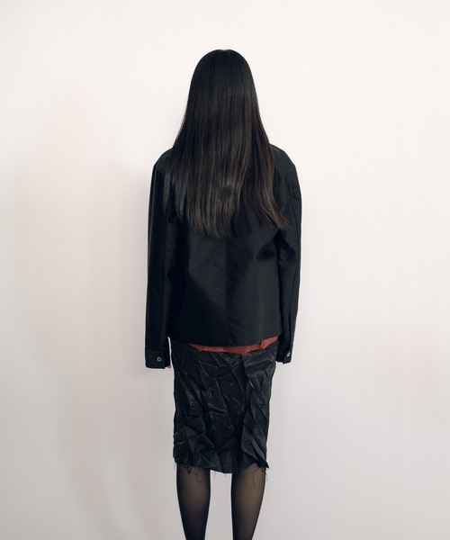 ブルゾン アウター Zip-up Blouson (camisole lining) レディース メンズの画像