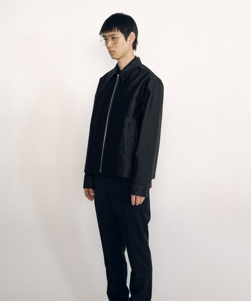 ブルゾン アウター Zip-up Blouson (camisole lining) レディース メンズの画像