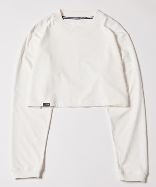 「AIVER」 長袖カットソー MEDIUM チャコールグレー レディース_画像6