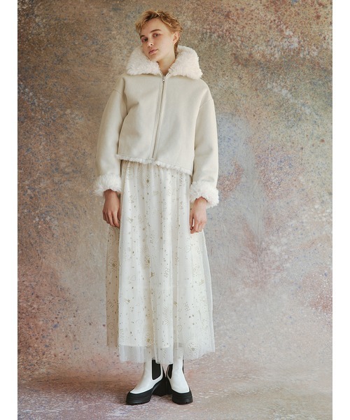 「FURFUR」 スカート 00 ベージュ レディースの画像