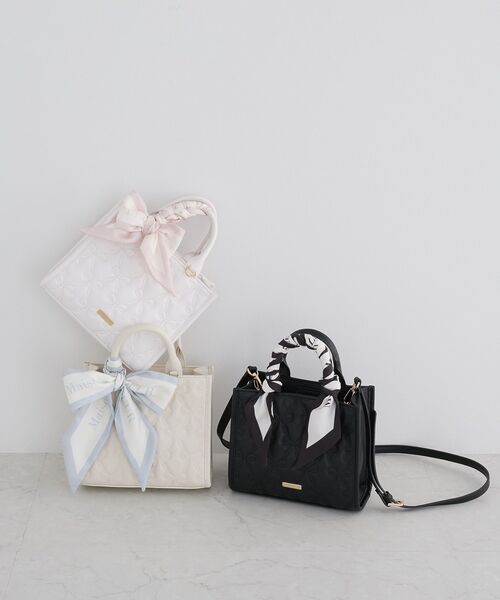 Maison de FLEUR（メゾンドフルール） ハンドバッグ スカーフ付き 