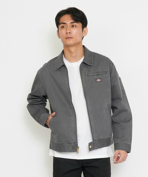 tripster dickies ツイード ジャケット グレー ヘリンボーン L Dickies（ディッキーズ） ヘリンボーン ジャケット : マルイ(丸井