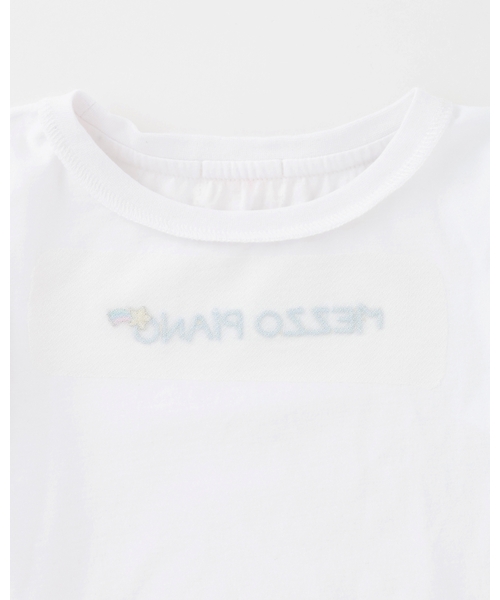 ワンピース 肩開き半袖Tシャツ＆星キャミワンピースセット キッズ 子供服 女の子の画像