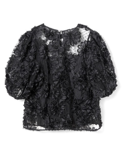 ROSY LUCE（ロージールーチェ） ブラウス シャツ CLASSIC FLOWER TULLE