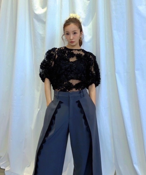 ROSY LUCE（ロージールーチェ） ブラウス シャツ CLASSIC FLOWER TULLE