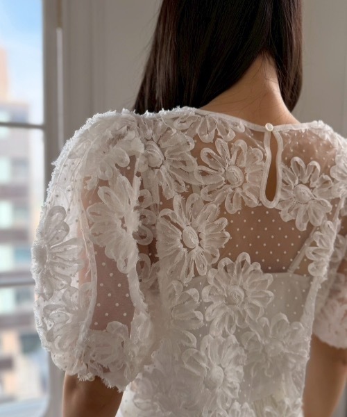 ROSY LUCE（ロージールーチェ） ブラウス シャツ CLASSIC FLOWER TULLE