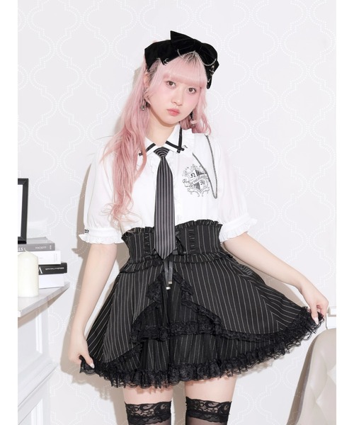 NOEMIE（ノエミー） ブラウス シャツ ストライプネクタイブラウス