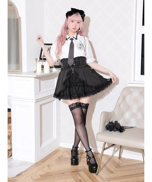 NOEMIE（ノエミー） ブラウス シャツ ストライプネクタイブラウス