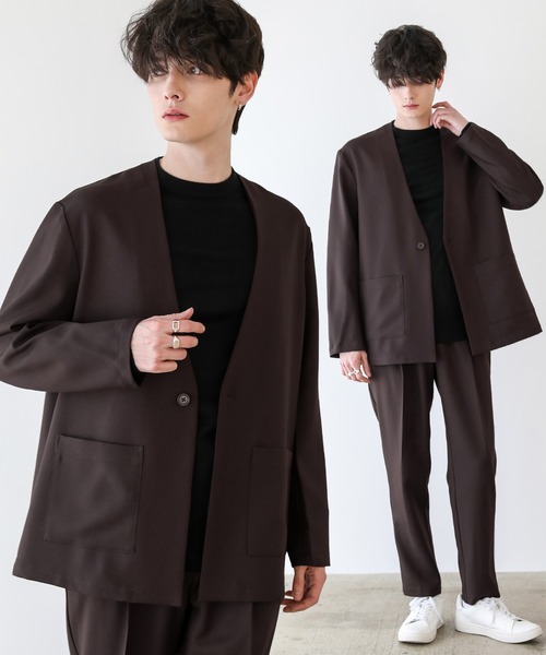 ESSENTIALS WARDROBE セットアップジャージ M ブラウン メンズ 