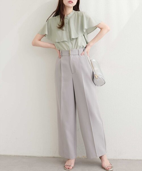natural couture ブラウス シャツ ケープカラーブラウス レディース
