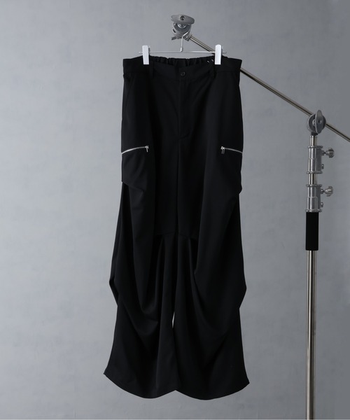 「welise」 スラックス M チャコールグレー メンズ_画像7