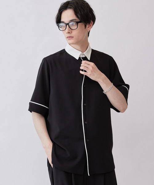 「Lui's」 半袖シャツ M グリーン メンズ_画像9