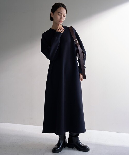 UNFILO（アンフィーロ） 長袖ワンピース MEDIUM ネイビー レディース