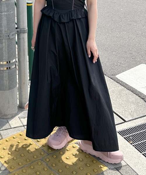 「Alley by w closet」 キャミソールワンピース FREE ブラック レディース_画像7