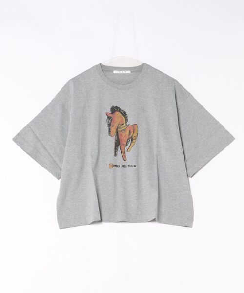 tシャツ H．A．K×ナタリー・レテ　スワイー天竺「JUiCE　THE　HORSE」Tシャツ レディースの画像