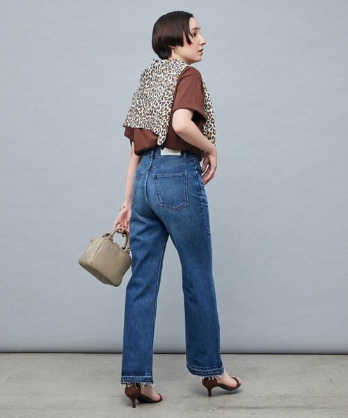「Rie Miller」 デニムパンツ M インディゴブルー レディース_画像4
