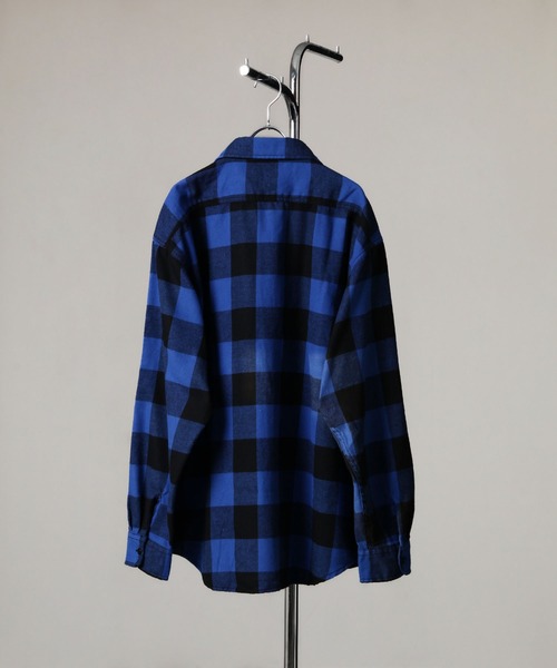 「ZIP FIVE」 長袖シャツ MEDIUM ブルー メンズ_画像9