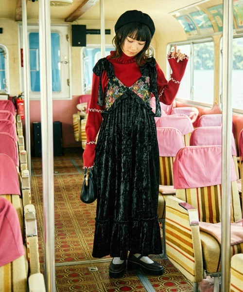 「kutir」 キャミソールワンピース MEDIUM ダークブラウン レディース_画像9
