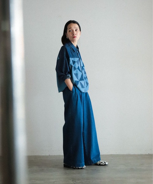 「FIL DE FER」 デニムパンツ MEDIUM ブルー レディース_画像3