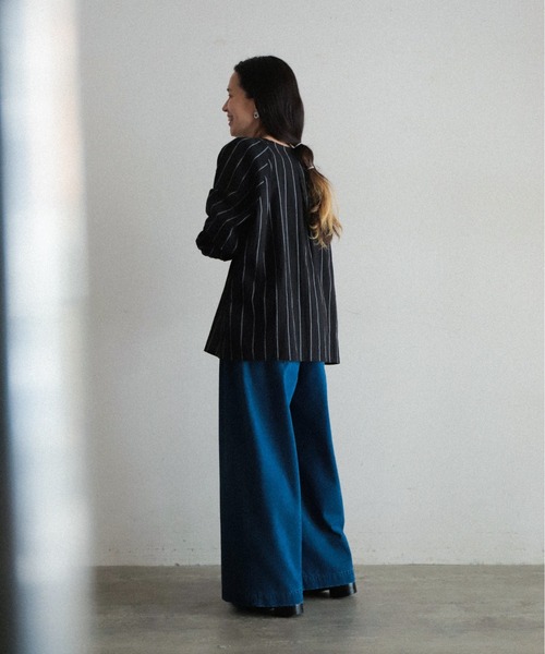 「FIL DE FER」 デニムパンツ MEDIUM ブルー レディース_画像9