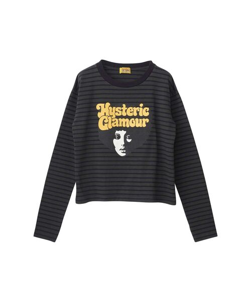 Hysteric Glamour l プリント 長袖Tシャツ HYSTERIC GLAMOUR（ヒステリックグラマー） tシャツ AFRO GIRL Tシャツ