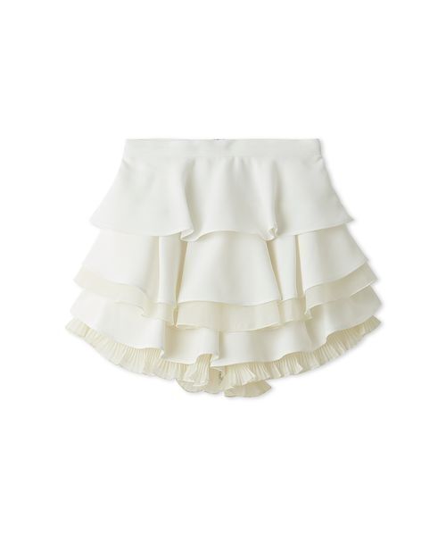 SNIDEL（スナイデル） パンツ 「WEB限定」レイヤードフリルスカショー