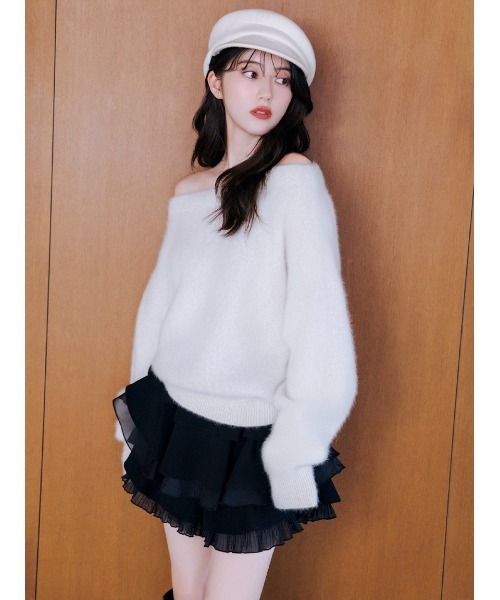 SNIDEL（スナイデル） パンツ 「WEB限定」レイヤードフリルスカショー