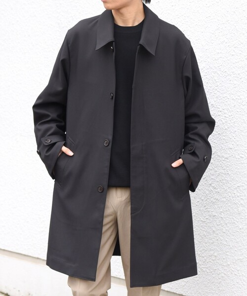【新品未使用】BEAUTY&YOUTH ナイロンステンカラーコート ベージュ S BEAUTY＆YOUTH UNITED ARROWS ステンカラーコート S ベージュ メンズ