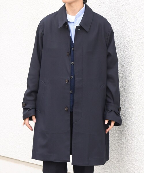 SHIPS any ステンカラーコート コート 「撥水/手洗い可能」CALNAVA(R