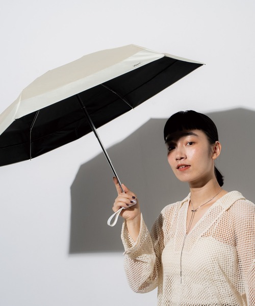 Wpc. 完全遮光 日傘 折りたたみ傘 折り畳み 晴雨兼用 「完全遮光100