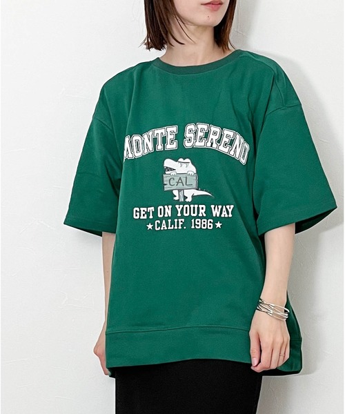 tシャツ Tシャツ メンズ 裏毛BIGプリントTシャツ MONTE SERENO｜zozo｜02