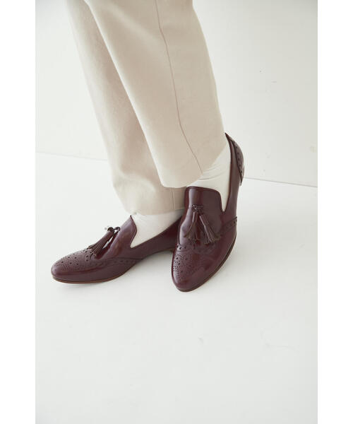 chausser ローファー 「chausser」ウィングタッセルローファー