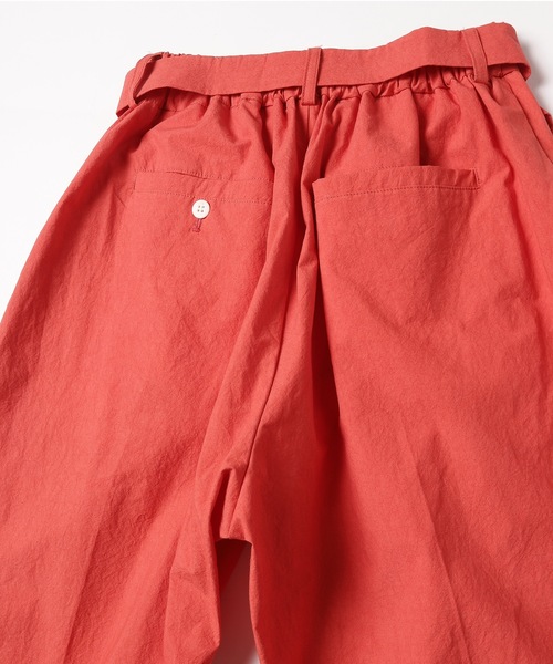 パンツ Ryu RYU スラックス dump two-tuck slacks with belt メンズ