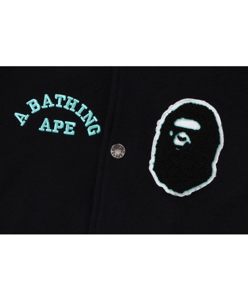 A BATHING APE ジャケット スタジャン HEAD VARSITY JACKET K