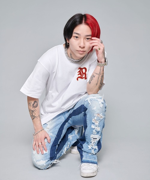 RAZZIS tシャツ 「RAZZIS/ラズイズ」Rロゴサガラワッペンバック