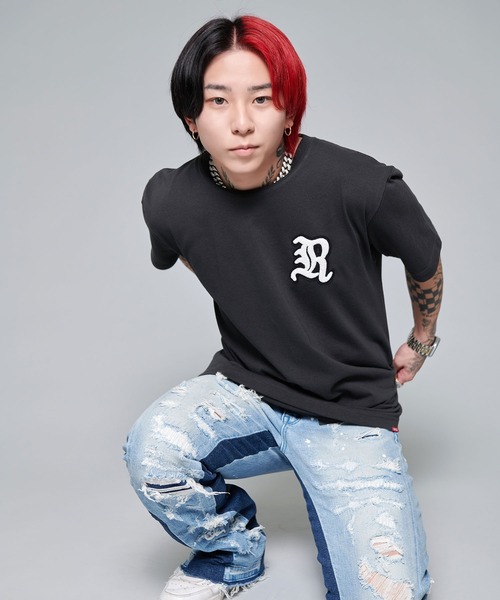 SCARZ♡ワッペンTシャツ RAZZIS tシャツ 「RAZZIS/ラズイズ」Rロゴサガラワッペンバック