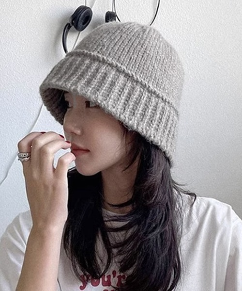 ☆人気☆【ROMANTIC CROWN】☆CABLE KNIT BUCKET HA.T☆ハット☆ ROMANTIC CROWN]☆CABLE KNIT BUCKET HAT (ROMANTIC CROWN
