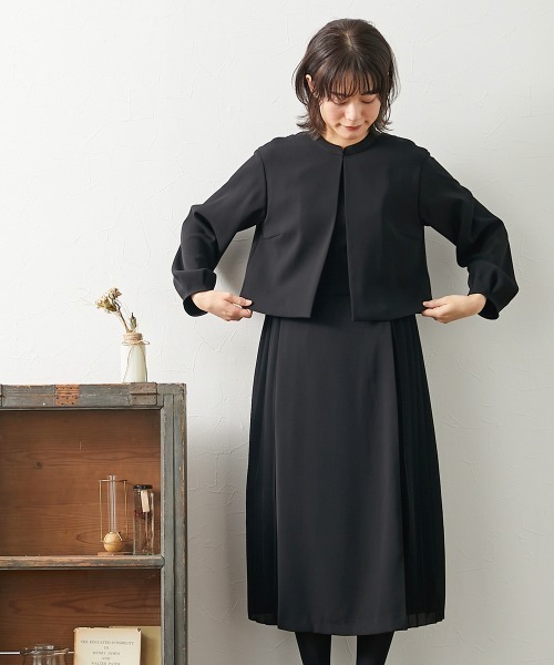 Neina セレモニースーツ セットアップ 「喪服・礼服」防しわストレッチ